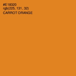 #E18320 - Carrot Orange Color Image